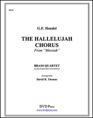 HALLELUJAH CHORUS BRASS QUARTET P.O.D. cover